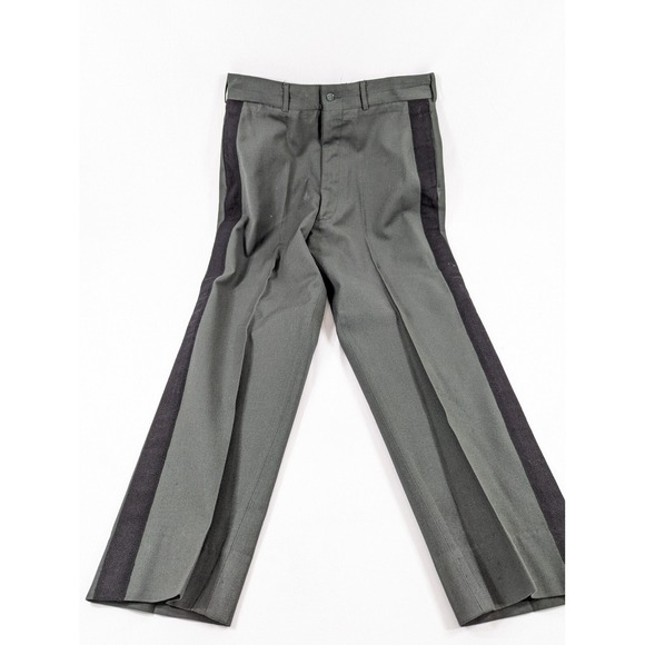 Vintage OD Green pants US ARMY serge wool 32x28 green military police Trousers